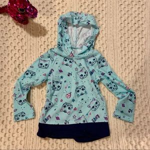 EUC toddler girls hooded shirt
